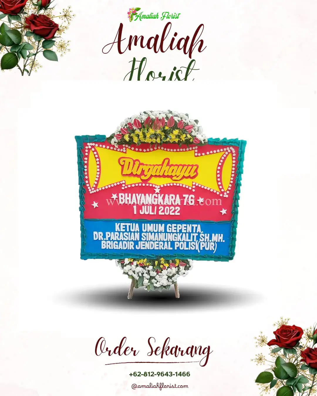 Papan Bunga HUT Ulang Tahun Sanggrahan